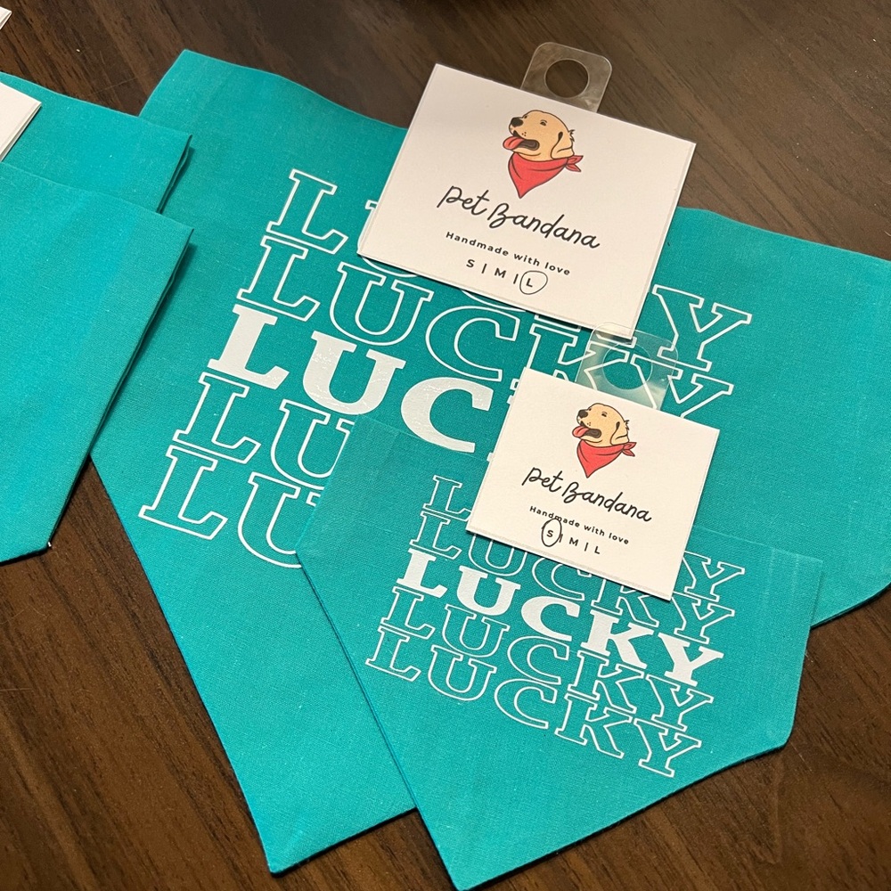 Pet Bandana - 'Lucky' Print St. Patrick’s Day Bandana